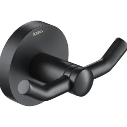 Elie Bathroom Robe and Towel Double Hook Robe Hooks