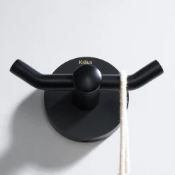 Elie Bathroom Robe and Towel Double Hook Robe Hooks