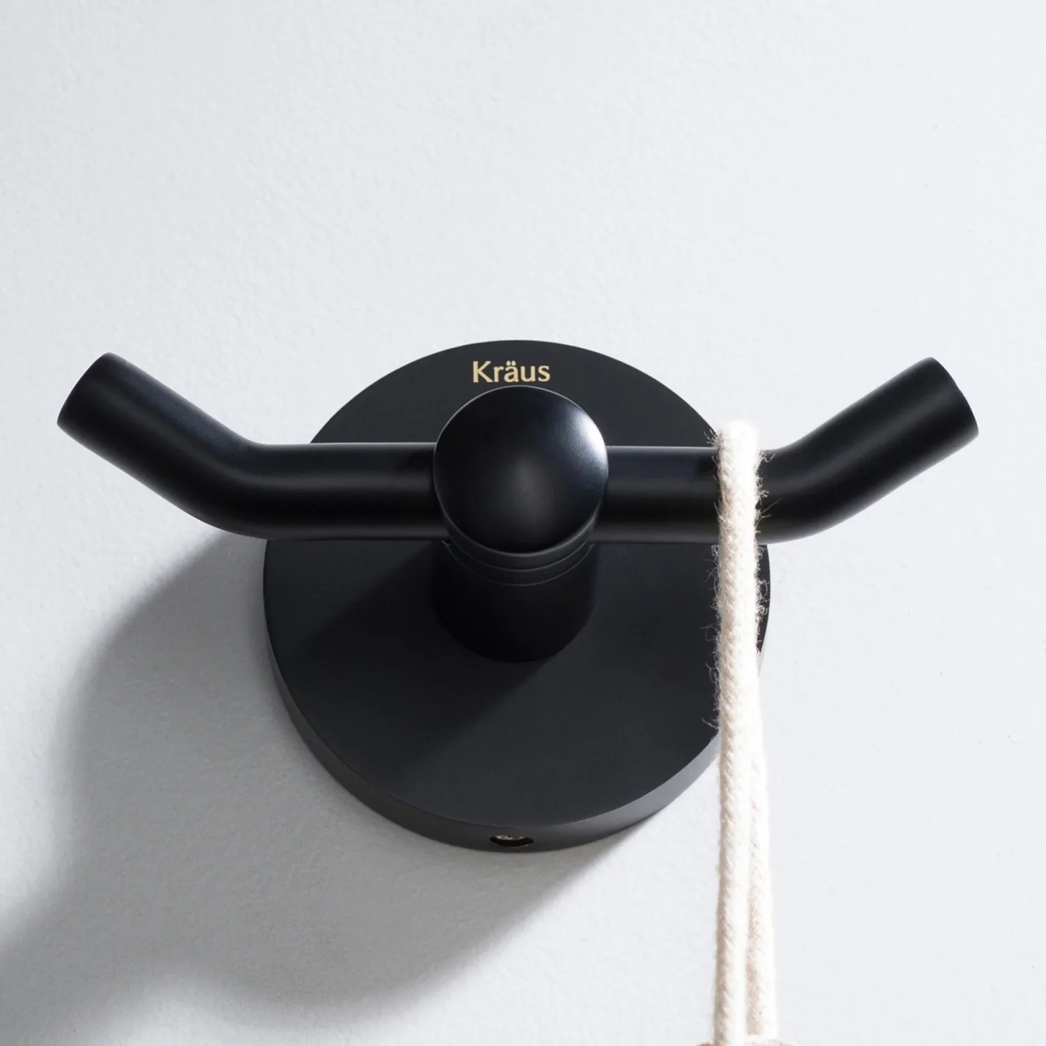Elie Bathroom Robe and Towel Double Hook Robe Hooks