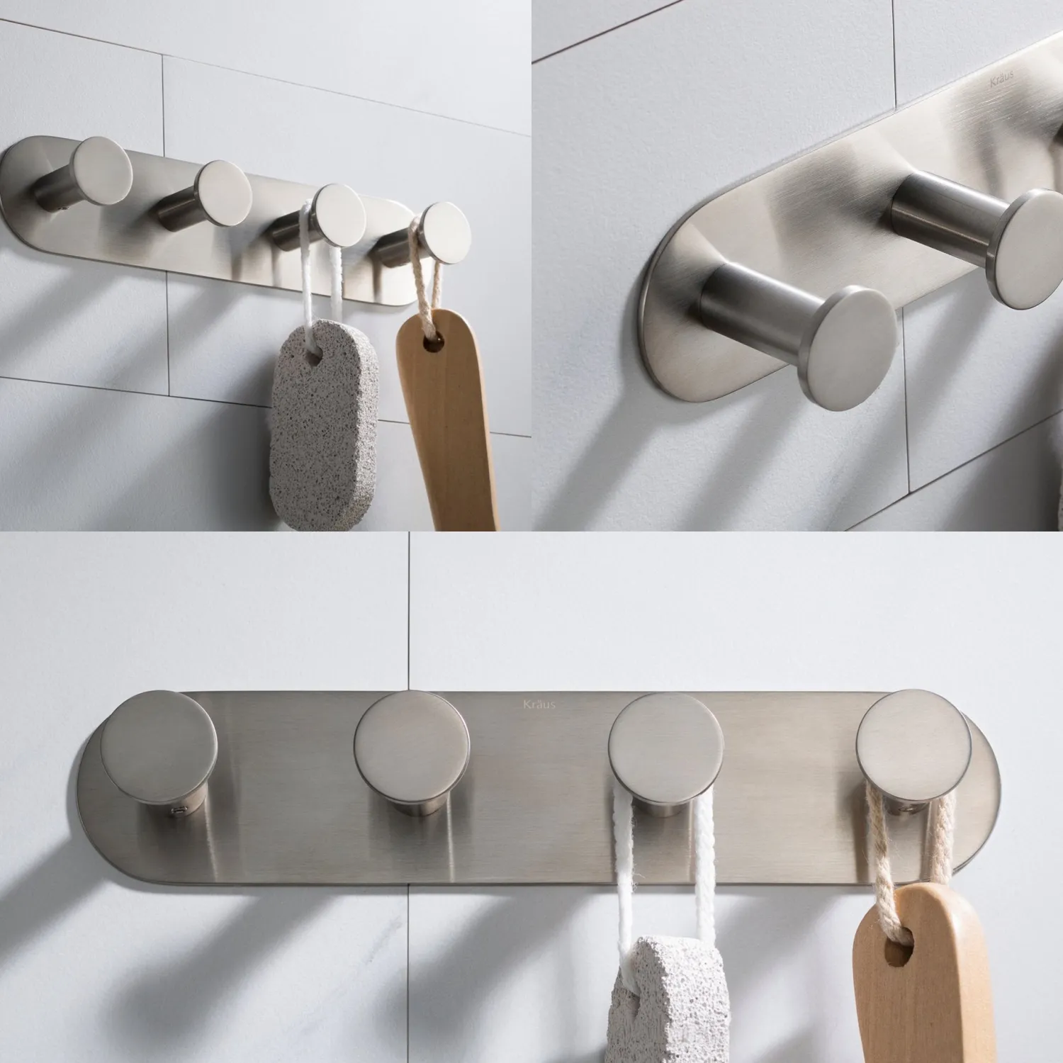 New Elie Bathroom Robe and Towel Hook Rack with 4 Hooks Robe Hooks