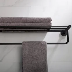 Clearance Elie Bathroom Shelf with Towel Bar Shelves|Towel Bars