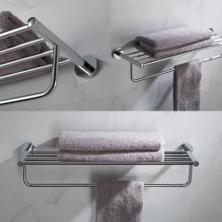 Clearance Elie Bathroom Shelf with Towel Bar Shelves|Towel Bars