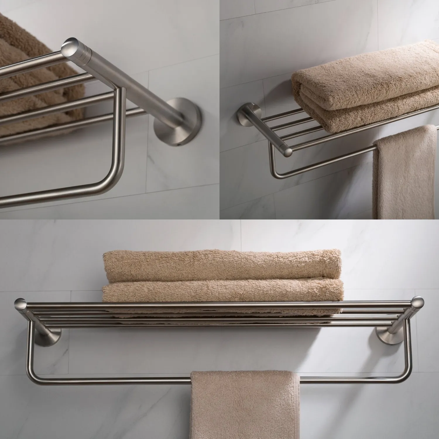 Clearance Elie Bathroom Shelf with Towel Bar Shelves|Towel Bars