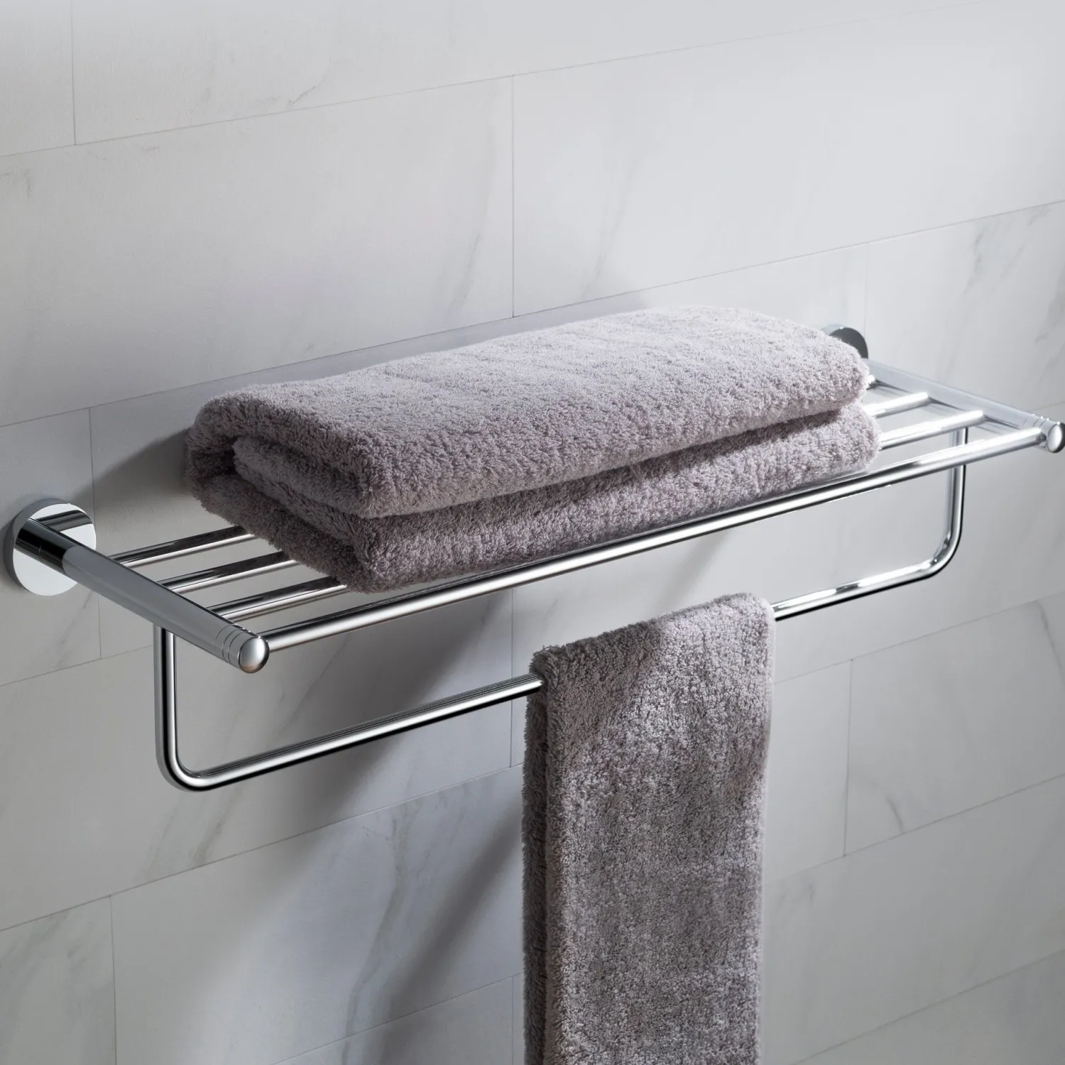 Clearance Elie Bathroom Shelf with Towel Bar Shelves|Towel Bars