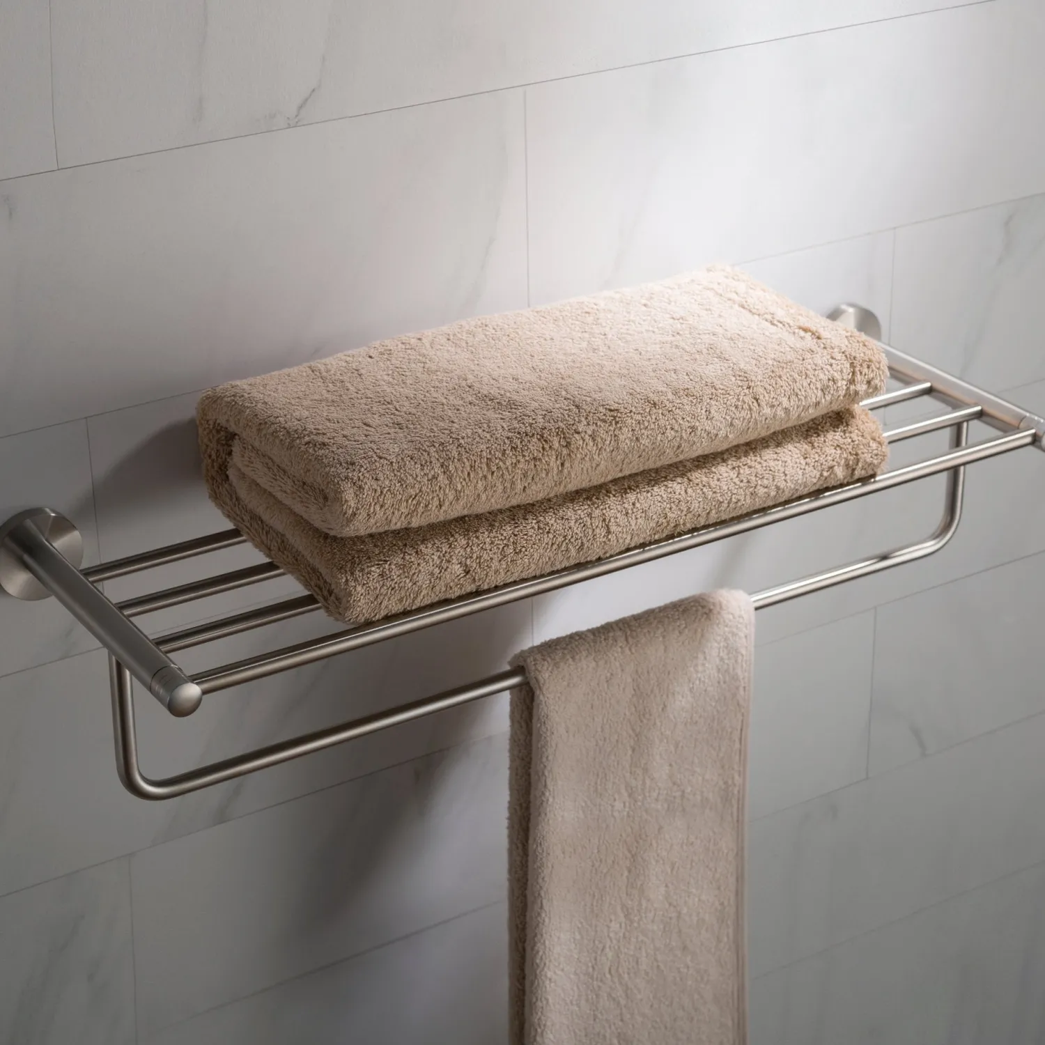 Clearance Elie Bathroom Shelf with Towel Bar Shelves|Towel Bars