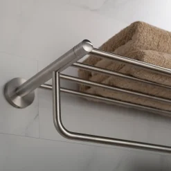 Clearance Elie Bathroom Shelf with Towel Bar Shelves|Towel Bars