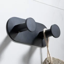 Discount Elie Bathroom Wall Mount Robe and Towel Double Hook Robe Hooks