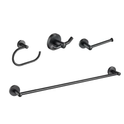 Discount Elie 4-Piece Matching Bath Hardware Set Towel Rings|Accessory Packages