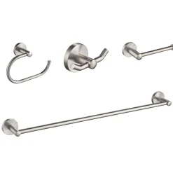 Discount Elie 4-Piece Matching Bath Hardware Set Towel Rings|Accessory Packages