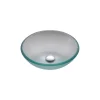 Online Frosted 14" Glass Vessel Bathroom Sink with PU-MR Above Counter / Vessel Sinks