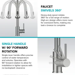 Clearance 2-Function Single Handle Pull Down Kitchen Faucet in Matte Black Single Hole