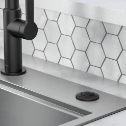 Online Garbage Disposal Push Button Air Switch Kit in Matte Black Garbage Disposals & Parts