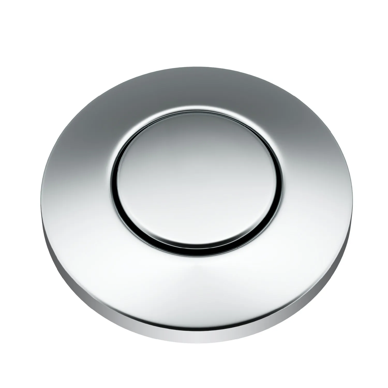 Discount Garbage Disposal Push Button Air Switch Kit in Chrome Garbage Disposals & Parts