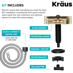 Sale Glass Rinser in Brushed Brass Glass Rinsers