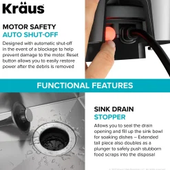 Best 3/4HP Continuous Feed Garbage Disposal Garbage Disposals & Parts