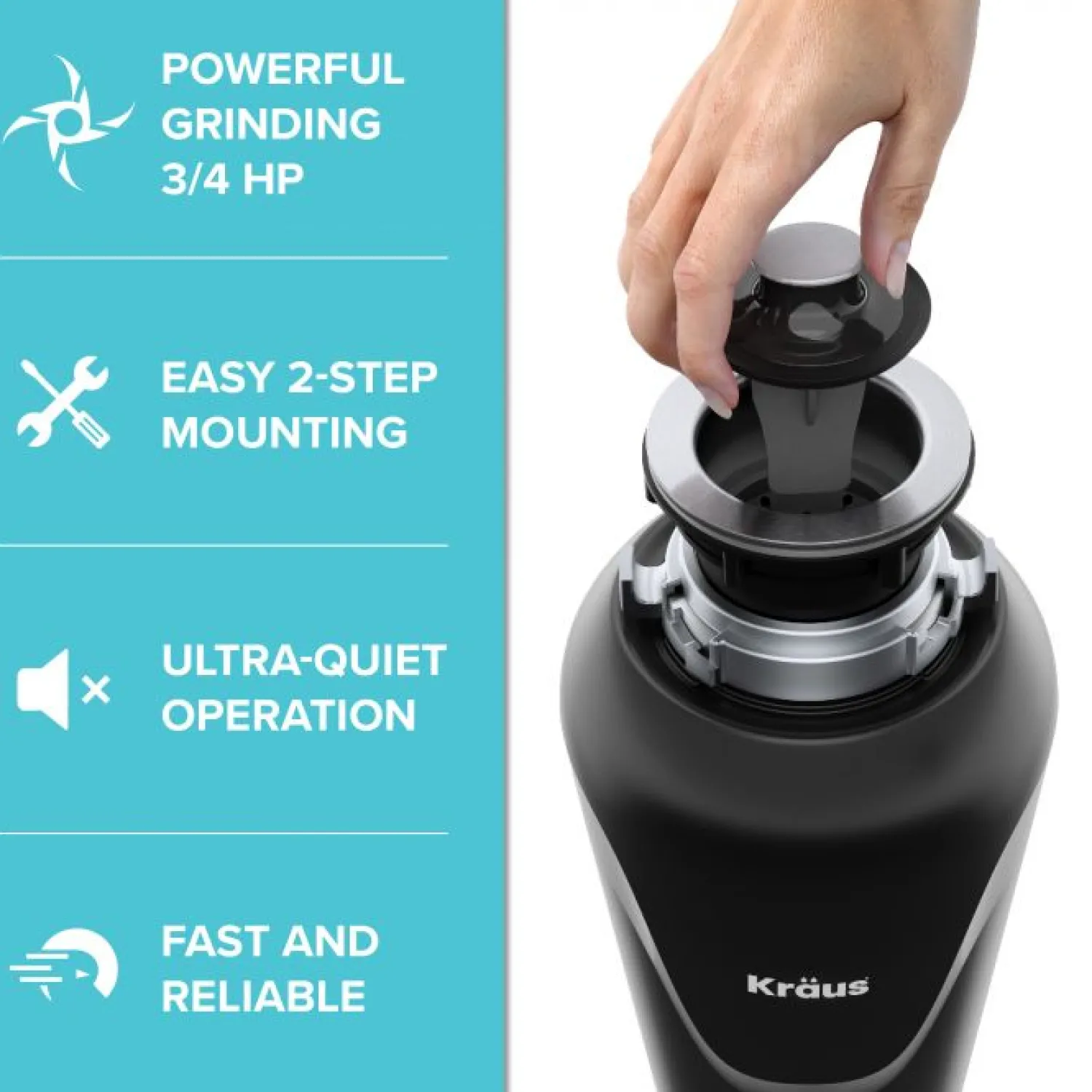 Best 3/4HP Continuous Feed Garbage Disposal Garbage Disposals & Parts