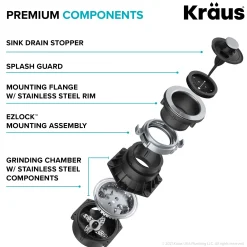 Best 3/4HP Continuous Feed Garbage Disposal Garbage Disposals & Parts