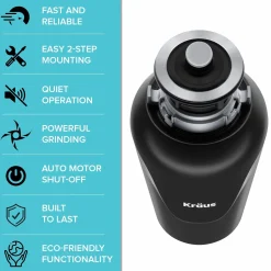 Best 3/4HP Continuous Feed Garbage Disposal Garbage Disposals & Parts