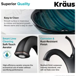 Hot 17-Inch Blue Glass Nature Series Bathroom Vessel Sink and Arlo Faucet Combo Set with Pop-Up Drain Sink And Faucet Combos|Above Counter / Vessel Sinks
