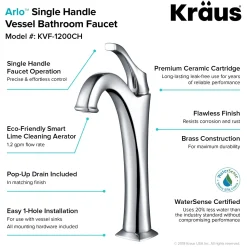 Discount 16 1/2-Inch Copper Brown Bathroom Vessel Sink and Arlo Faucet Combo Set with Pop-Up Drain Sink And Faucet Combos|Above Counter / Vessel Sinks