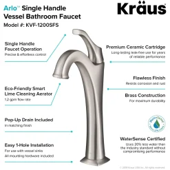 Discount 16 1/2-Inch Copper Brown Bathroom Vessel Sink and Arlo Faucet Combo Set with Pop-Up Drain Sink And Faucet Combos|Above Counter / Vessel Sinks