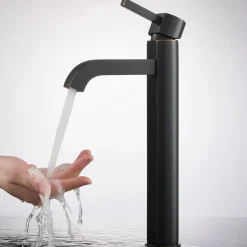 Hot 19-Inch Modern Rectangular White Porcelain Ceramic Bathroom Vessel Sink and Ramus Faucet Combo Set with Pop-Up Drain, Oil Rubbed Bronze Finish Sink And Faucet Combos|Above Counter / Vessel Sinks