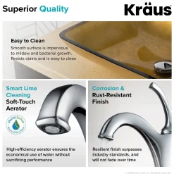 22-Inch Rectangular Gold Glass Bathroom Vessel Sink and Arlo Faucet Combo Set with Pop-Up Drain Sink And Faucet Combos|Above Counter / Vessel Sinks