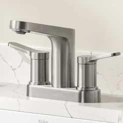 Clearance Indy 2-Handle 4-inch Center-set Bathroom Faucet in Spot-Free Brushed Nickel 4