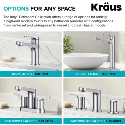 Discount Indy 2-Handle 4-inch Centerset Bathroom Faucet in Chrome 4