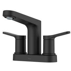 Indy 2-Handle 4-inch Centerset Bathroom Faucet in Matte Black 4