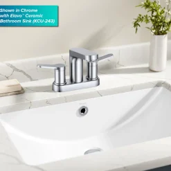 Best Indy 2-Handle 4-inch Centerset Bathroom Faucet in Matte Black with Brushed Nickel 4