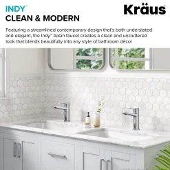 Discount Indy Single Handle Bathroom Faucet in Chrome Single Hole