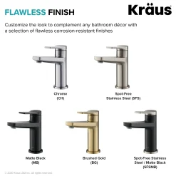 Discount Indy Single Handle Bathroom Faucet in Chrome Single Hole