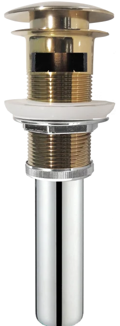 Indy Single Handle Bathroom Faucet with Matching Pop-Up Drain in Brushed Gold Single Hole