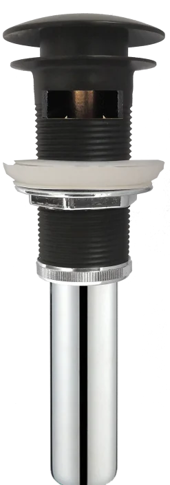 Online Indy Single Handle Bathroom Faucet with Matching Pop-Up Drain in Spot Free Stainless Steel/Matte Black/Matte Black Single Hole