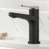 Hot Indy Single Handle Bathroom Faucet in Matte Black with Brushed Nickel Single Hole