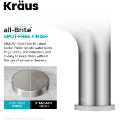 Discount Indy Single Handle Bathroom Faucet in Spot-Free Brushed Nickel Single Hole