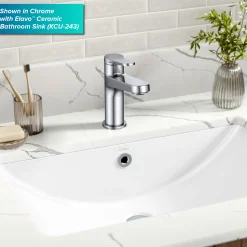 Indy Single Handle Bathroom Faucet in Matte Black Single Hole