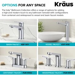 Indy Single Handle Bathroom Faucet in Matte Black Single Hole
