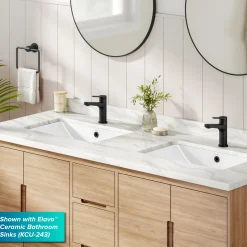 Indy Single Handle Bathroom Faucet in Matte Black Single Hole