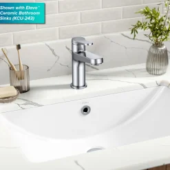 Indy Single Handle Bathroom Faucet in Polished Chrome Single Hole