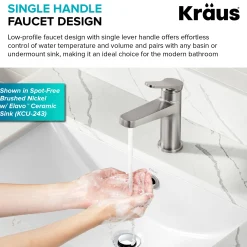 Indy Single Handle Bathroom Faucet in Polished Chrome Single Hole