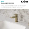 Outlet Indy Single Handle 2-Pack Bathroom Faucet in Brushed Gold Single Hole