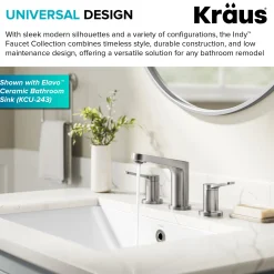 Sale Indy Widespread Bathroom Faucet in Spot-Free Brushed Nickel 8