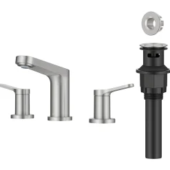 Sale Indy Widespread Bathroom Faucet in Spot-Free Brushed Nickel 8