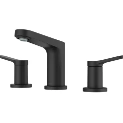 Sale Indy Widespread Bathroom Faucet in Matte Black 8