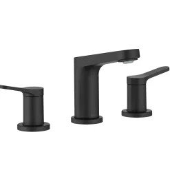 Sale Indy Widespread Bathroom Faucet in Matte Black 8