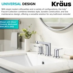 New Indy Widespread Bathroom Faucet in Chrome 8