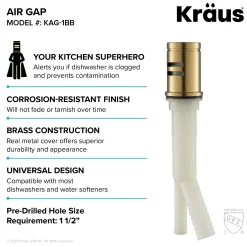 Best KAG-1 Air Gap Sink Drains, Disposer Flanges & Air Gaps