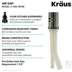 Best KAG-1 Air Gap Sink Drains, Disposer Flanges & Air Gaps